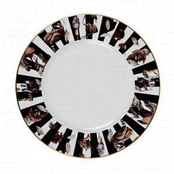 House of Hackney Empire Plate, Dia.27.5cm, Midnight Stripe